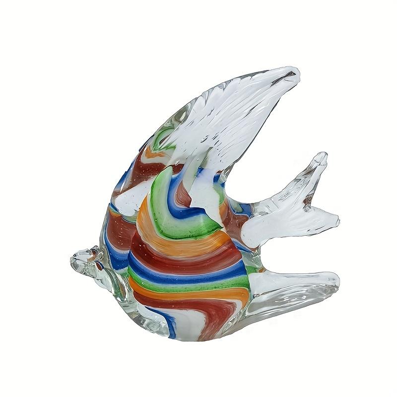 1pc Blown Glass Tropical Fish Sculpture Aquarium Ornament Glass Sea Animal Decorations148