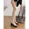 High Heels, Summer Sandals, Thick-soled Transparent Word with Thick Heels, Wear Cool Slippers On the Street