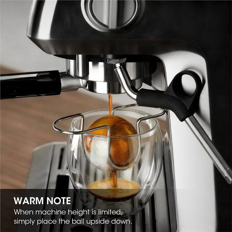 A03F-For Coffee For Espresso Accessories Espresso Cooling Ball Stainless Steel 2Pcs Cool Down Ice Ball Brew Extract Chilling Too