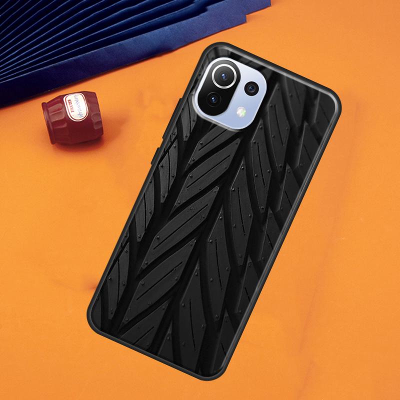 Tire Tread Tyre Track Case For POCO F5 X3 X5 Pro F3 F4 X4 GT M5s C40 Cover For Xiaomi 13 11T 12T Pro 12 Lite 12X