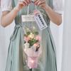 Crochet Flower Lighting Flower Bouquet Handmade Woven Flowers Knitted Graduation Bouquet Wedding Party Bouquet Gift