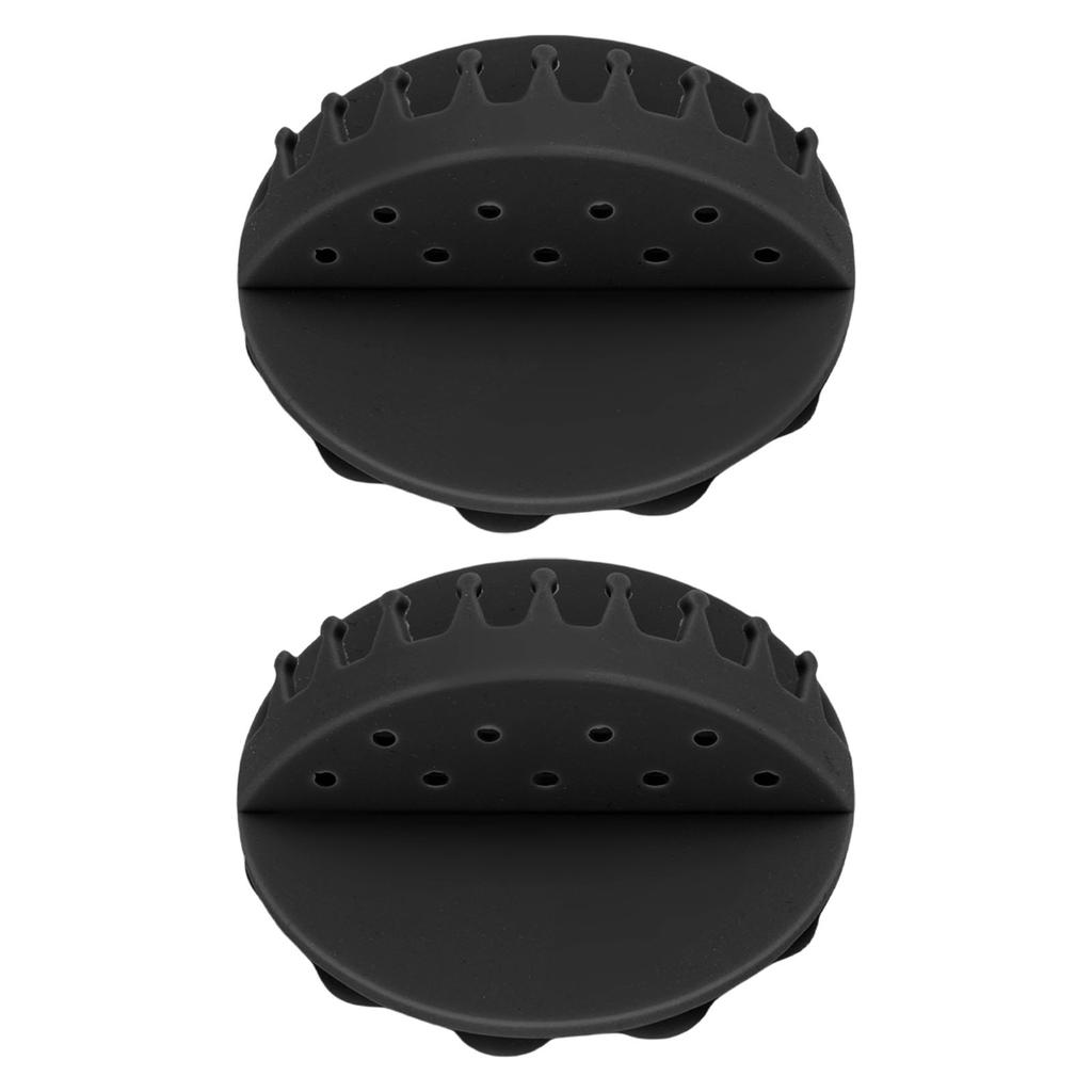2 Pezzi Supporto a Parete Raccogli Capelli Potente Aspirazione Pulizia Facile Silicone Parete Doccia Raccogli Capelli per