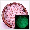 New 100pcs 6X6mm 7x4mm Spaced Acrylic Round Beads Love Heart Shape Beads for Jewelry Making DIY Charms Handmade Bracelet
