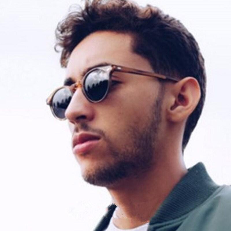 Retro Round Sunglasses Fashion Rice Nail Box Sunglasses For Men And Women Trend Joker Style
