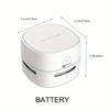 Cordless Handheld Desktop Vacuum Cleaner, Portable Smart Desktop Robot Vacuum Cleaner for Home Use Student Gifts