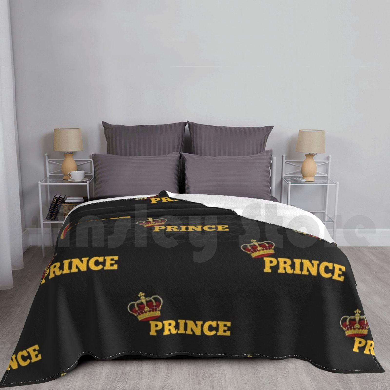 Royal Prince Blanket Super Soft Warm Light Thin Prince King And Queen Queen Crown King Crown Couple Relationship Queen Size: 75*100cm, Weight: 230 GSM