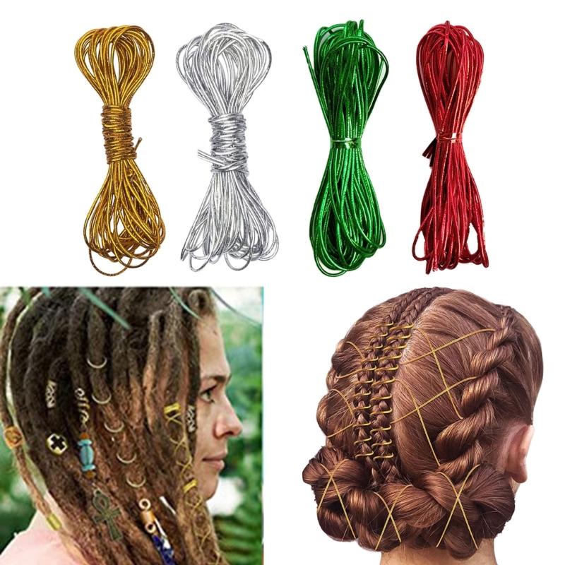 Dreadlock Haarverlängerungs-Ornament Für Jubelndes Styling Mit Metallischem Seildesign Einfach Zu Verwenden Haartypen