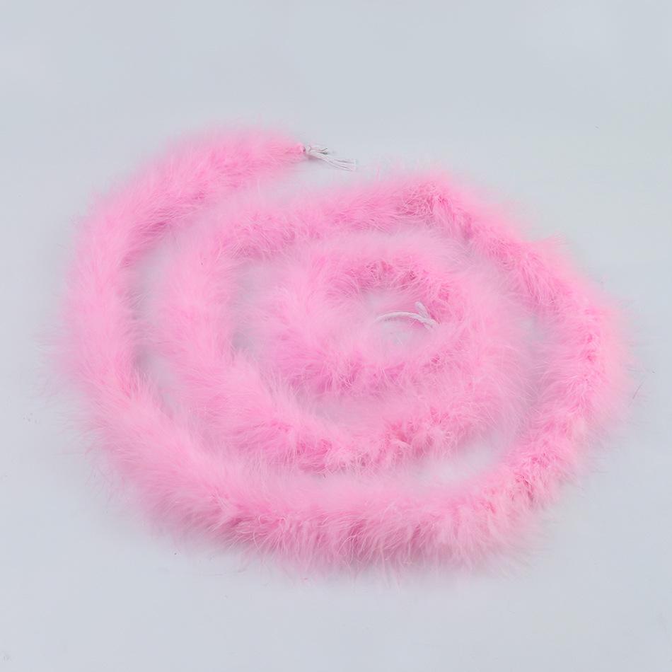 2 Meters Turkey Feather Strip Decoration Performance Dance Decoration Christmas Diy Material 22g Clothing Accessories
