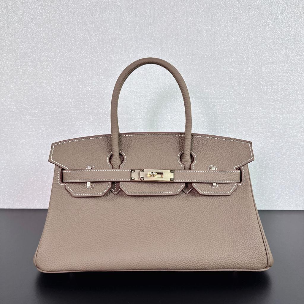 New Arrival Togo Top Layer Cowhide Waist Bag Metal Chain High-Grade Real Leather Metal Buckle Simple Shoulder Bag Women's