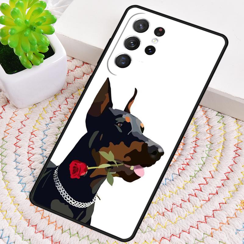 Animal Doberman Dog Phone Case for Samsung Galaxy Note 10 Pro S26 Ultra S23 S24 FE S25 S21 S22 PLUS Shockproof Cove