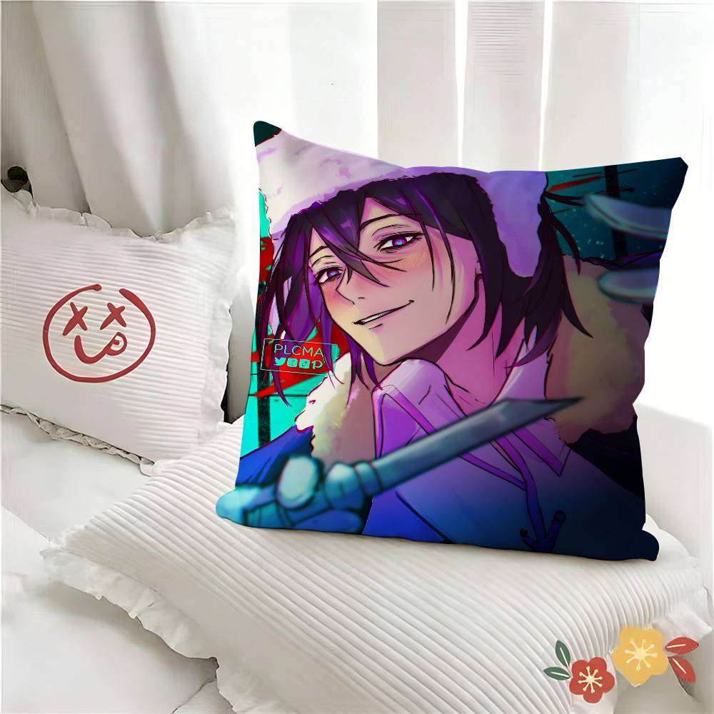 Pc Anime Fyodor D From BBungo Stray Pillow Case Fashion Square Pillowcase Bedroom Sofa Room Ins Decoration Leisure