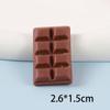 10PCS Cute Mini Simulation Chocolate Dollhouse Miniature Food Candy Figurine Embellishments DIY Scrapbook Craft Accessories