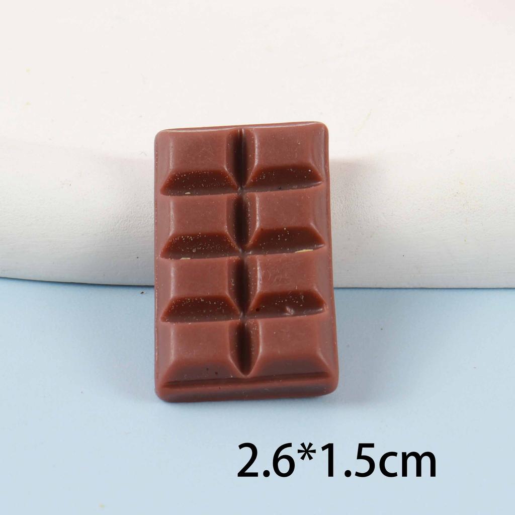 10PCS Cute Mini Simulation Chocolate Dollhouse Miniature Food Candy Figurine Embellishments DIY Scrapbook Craft Accessories