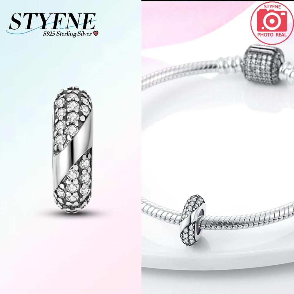 Charms Copper Colorful Zircon Stars Pink Bow Spacer Charms Beads Fit Original Bracelet Diy Women Jewelry Gifts