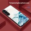 Ink Landscape Painting For For Samsung Galaxy S25+ S24+ S26 Ultra S25 Edge S24 FE S23 S22 S21 S20 Plus Black Glass Phone Case