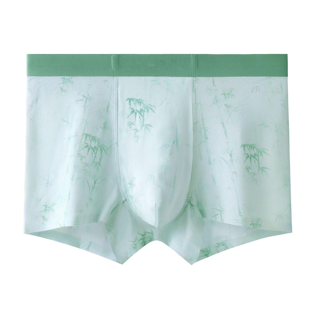 Gentleman's Bamboo 60s Modal Men's Seamless Antibacterial Boxers - Breathable, Sweat-Absorbent, All-Season Flat-Leg Design