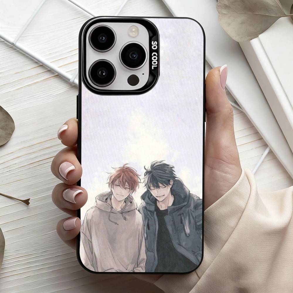 G-Given BL Anime Ritsuka M-Mafuyu Sato Handyhülle Für iPhone17,16,15,14,13,12,11 Plus,Pro Max Candy Silberbeschichtet Innenabdeckung