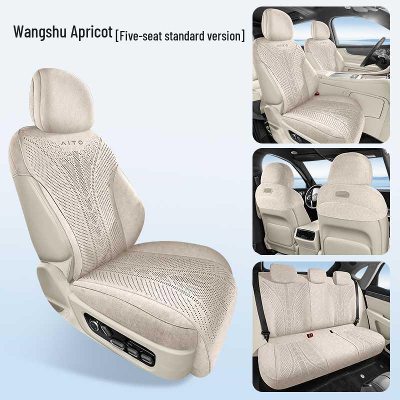 AITO M9 Uniwersalna Poduszka na Fotel Samochodowy - Pokrowiec Półotaczający z Zamszu na Cztery Pory Roku