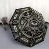 1pc Mystic Symbols Automatic Folding Umbrella - Design, Durable Iron Frame for Travel, Outdoor, Beach Fashion Accessory a0920032