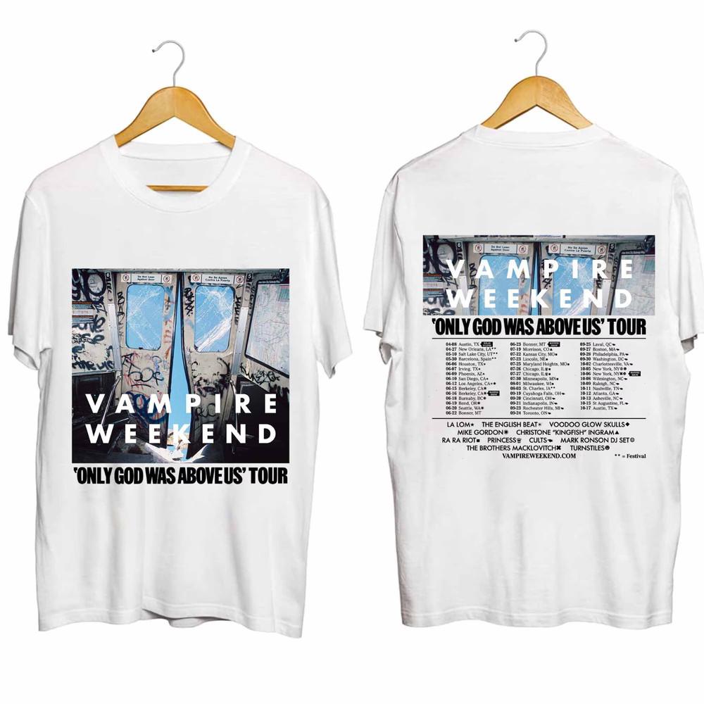 Vampire Weekend 2024 Concert Only God Was Above 2024 Tour Shirt BO236 Unisex T-Shirt XXXL