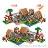 My World The Farm Cottage Village House Building Blocks with Figures Compatible 21128 DIY Bricks Toys