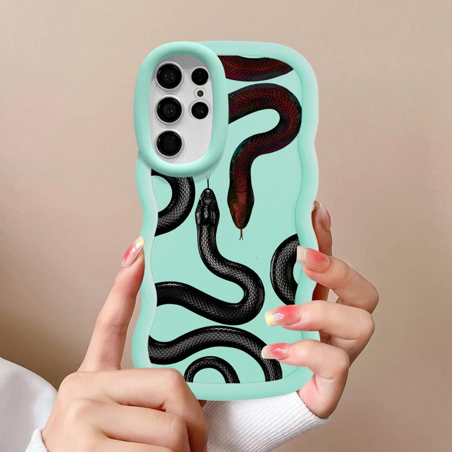 

Простой черный цветок, мягкий чехол для телефона для Samsung Galaxy A26 S22 Ultra S24 A25 S21 S23 Plus S20 FE S25 A54 A24 A55 A35 A36 Galaxy S25+