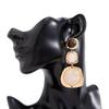 Gold Tone Resin Drop Earrings Three Layer Long Tassel Earrings  Holiday Gifts
