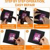 166pcs Precision Support Card Cleaning Kit Clear Acrylic Rounds Card Care Tool  TCG Collectors