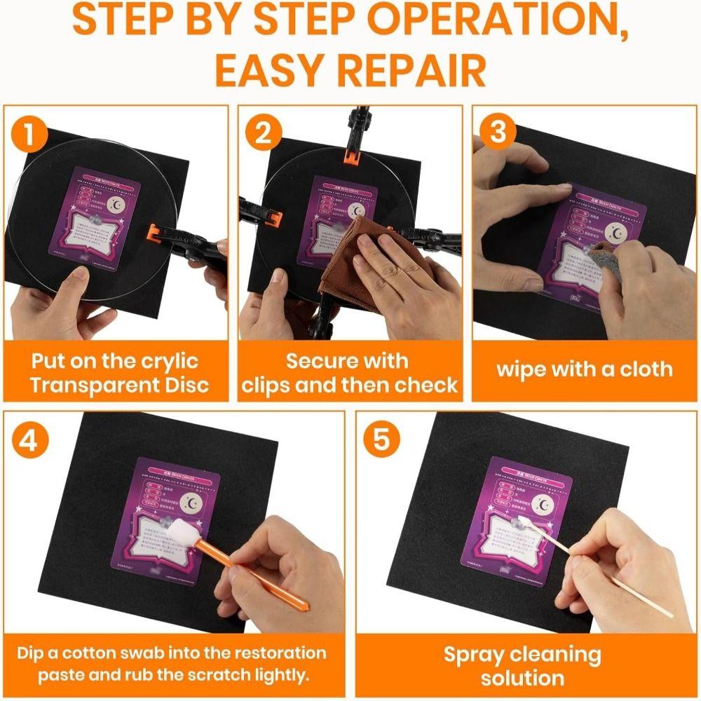 166pcs Precision Support Card Cleaning Kit Clear Acrylic Rounds Card Care Tool  TCG Collectors