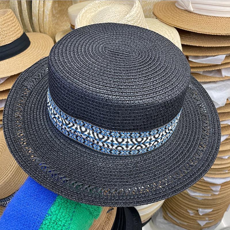 Straw hat female sun hat bohemian top hat beach beach versatile sunscreen vacation shade cool hat couple summer