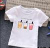 Cartoon Panda Graphic Tees Lovely Kids TShirt Cute Milk Tea Printed Baby Boys Girls Toddler Clothes Hot Sale