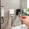 Multifunctional Razor Holder Wall Mount Suction Hook for Shaving Organizer Strong Adhesive Holds Electric Shavers Accessories