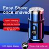 Mini Portable Electric Razor Rechargeable Digital Display Mens Shaver for Travel Outdoor Vehicle