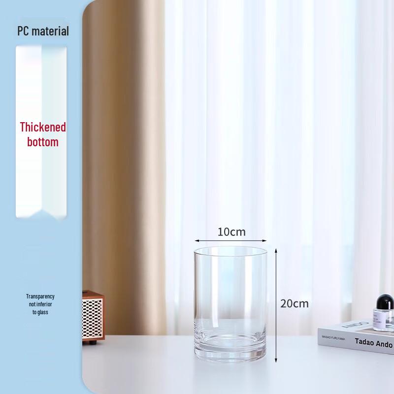 

Thick PC Round Plastic Flower Vase