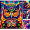 5D DIY Full Round Drill Diamond Painting Coloured Animal Kit Home Decoration