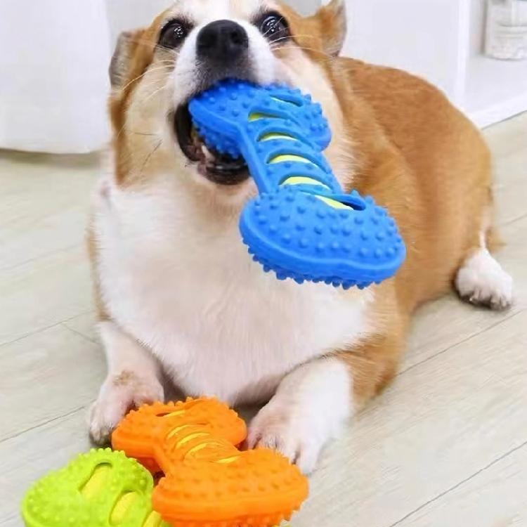 Set of 3 Entertaining Squeaky Dog Toy Bone for Boredom Dog Entertainment Chew Toy for Aggressive Chewer Clean Teeth