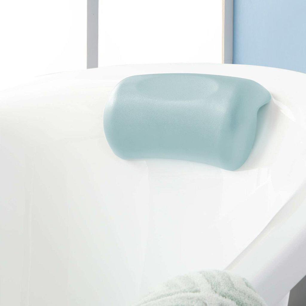 Waterproof Suction Cup Bath Pillow Headrest for Bathtub & Shower