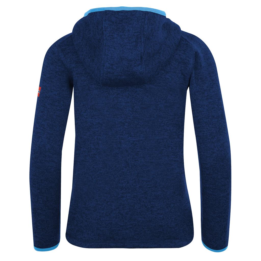 Children's Zip-up Fleece Jacket with Hood Trollkids Jondalen Jacket XT Navy Blue (222-121)