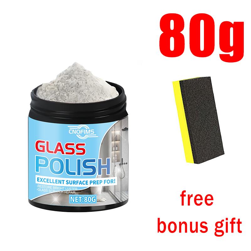 

NEW-Glass Polishing Powder - Professional Surface Polish for Cars, Bathrooms, RVs, and Mirrors, Quickly Restores Glass Clarity