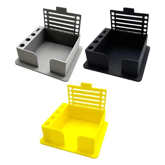 Note Pad Dispenser Portable Note Holder with Template Sturdy PLA Notepad Organizer for Office School Home Desk Planning And Organization