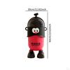 Trash Can Garbage Container Cute Waste Bin Standing Wastebasket with Flip Lid for Kitchen Study Room
