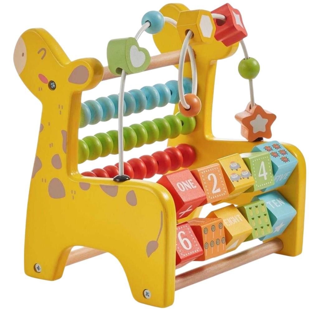 Toy Life Wooden Giraffe Activity Center