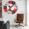 Original retro American wall clock Mute non-ticking punch-free art wall clock can be used in kitchen  bedroom coffee shop 12 cm