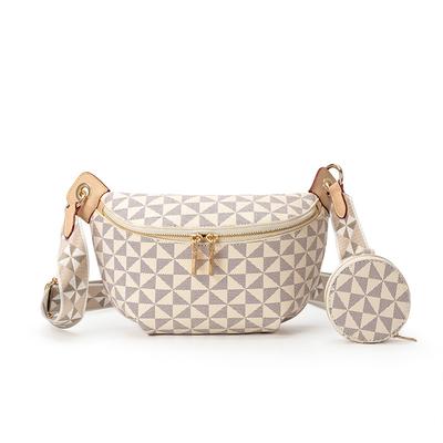Light Luxury High End Fashion Waist Bag for Women Printed Retro New European and American Casual Versatile Trendy Brand Women