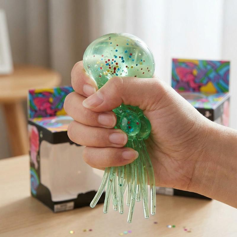 Neueste Überraschungsspielzeugartikel in Losen Günstige Quallen Squishy Funkelnd Leuchtet im Dunkeln Stressabbau Taktiles Quetschspielzeug
