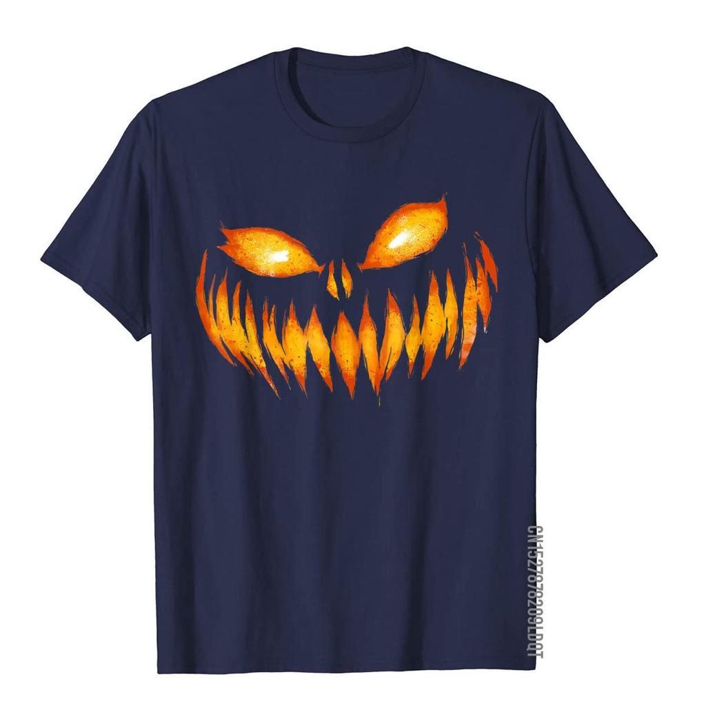 Jack O Lantern Scary Carved Pumpkin Face Halloween Costume TShirt Brand Casual T Shirt Cotton Mens Tops T Shirt Leisure