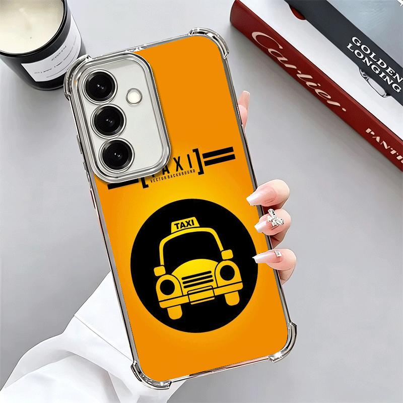 NYC Yellow Taxi Cabs Soft Phone Case For Samsung A17 A27 A07 A37 A57 A16 A56 A15 A55 A14 A54 A13 A53 A26 A36 A25 A35 A24 A34 A23