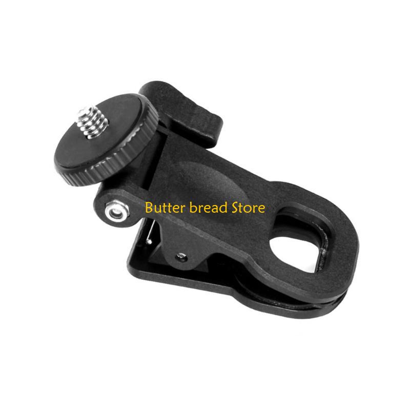 W89C Mini Camera Flash Holder Fill Light Clip with 1/4 Screw Mount for Multifunction Use