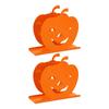 2pcs Cute Pumpkin Napkin Holder  Iron Paper Napkin Holder Hollow Decorative Tissue Dispenser 