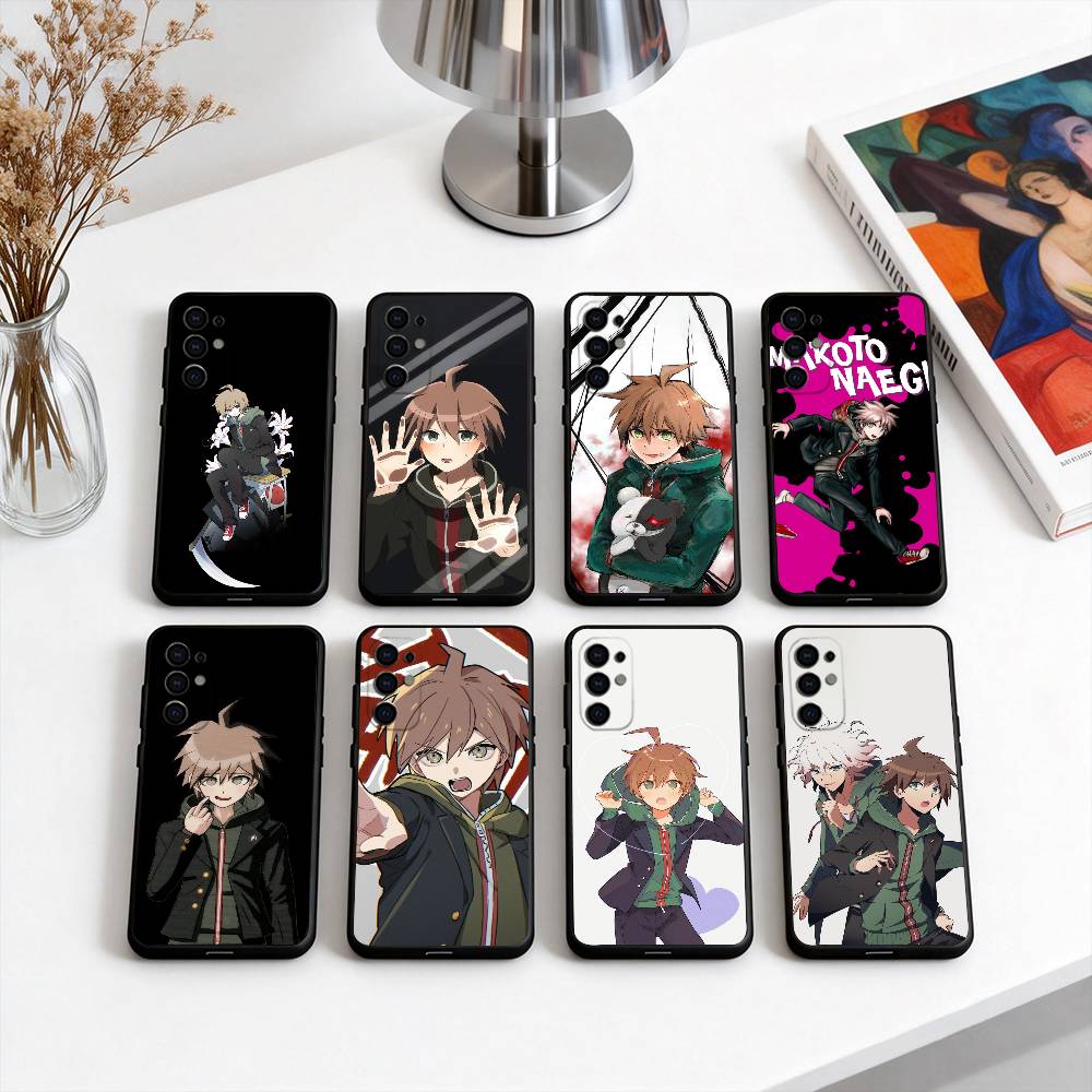 M-Makoto N-Naegi-MNES Phone Case For Samsung S25,S24,S21,S22,S23,S30,Ultra,S20,Plus,Fe,Lite,Note,10,Black Cover